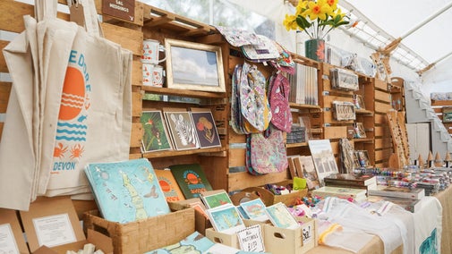 Stalls at the Devon Day Craft Fair